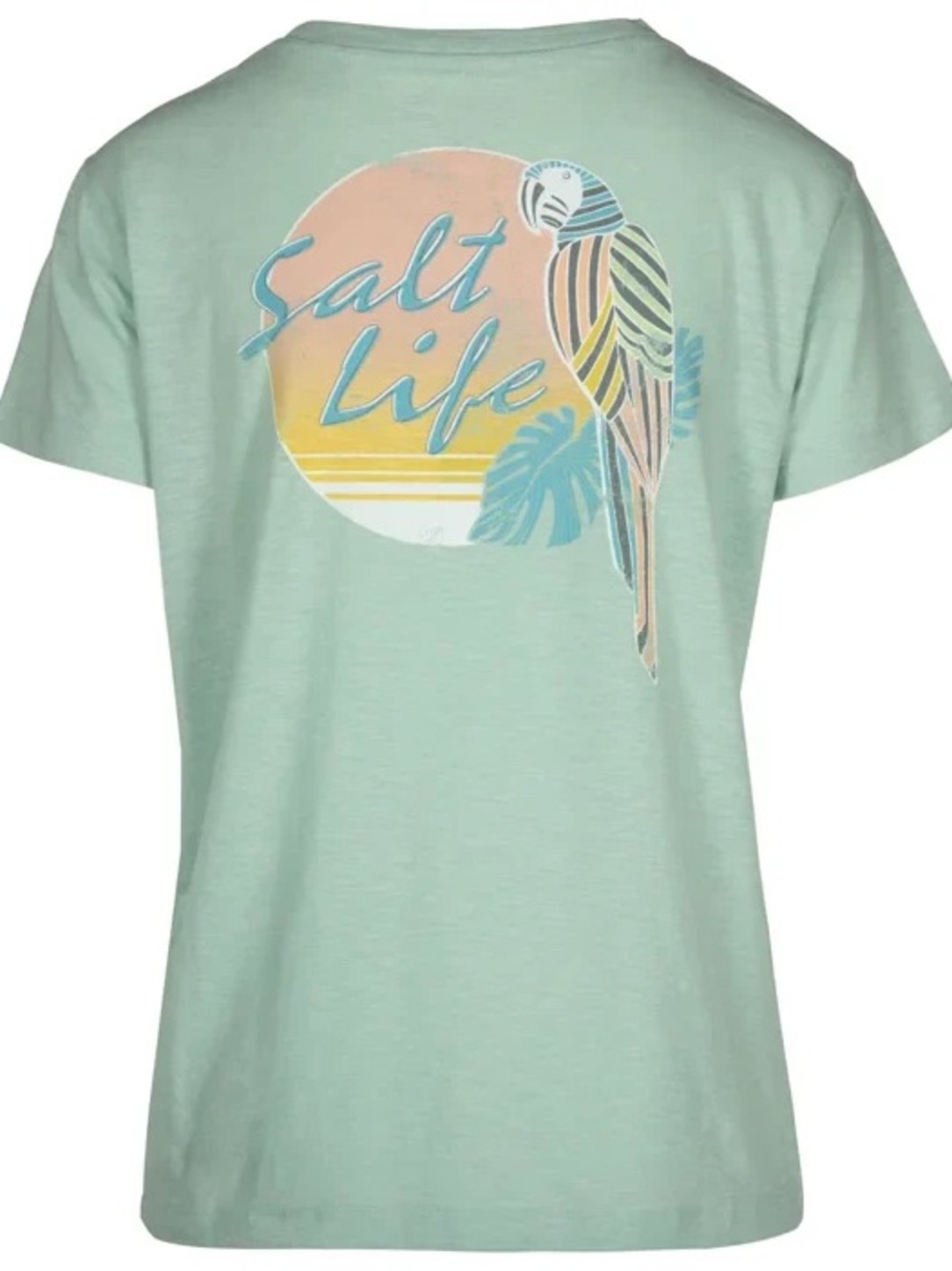 Salt Life Mint Crewneck Tee with Live Salty Print